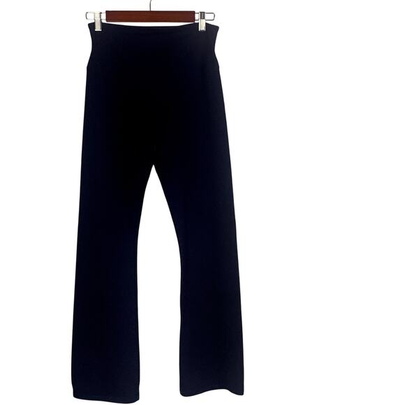 Yummie Pants - Yummie Navy Blue Cotton Stretch Yoga Pants with Wide Legs Size Medium